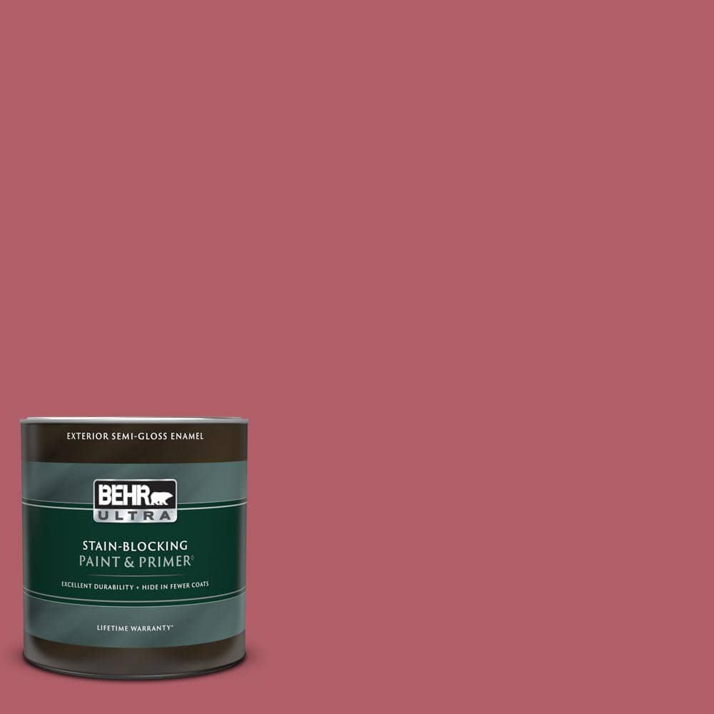 BEHR ULTRA 1 qt. 130D5 Rhubarb SemiGloss Enamel Exterior Paint
