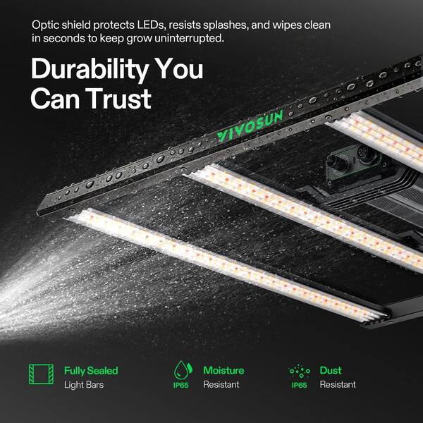 VIVOSUN LumaLight 320W Full Spectrum LED Grow Light with Deep
