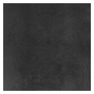 Black 24 in. x 24 in. Melange Italian Porcelain Floor and Wall Tile (Covers 16 sq. ft.)