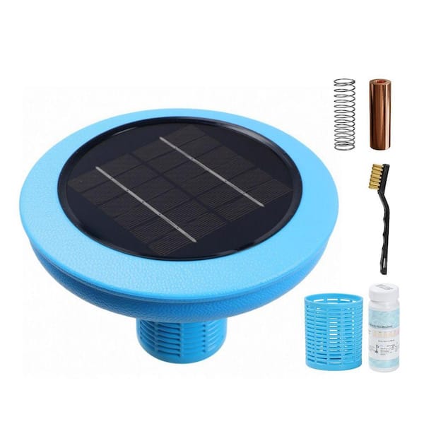 Solar Pool Ionizer Algaecide Floating Pool Cleaner Use Up to 85% Less Chlorine 1-Pack