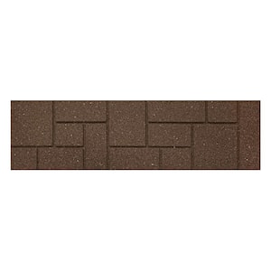 10 in. x 36 in. Brown Patiostone Recycled Rubber Step Stone (Set of 4)