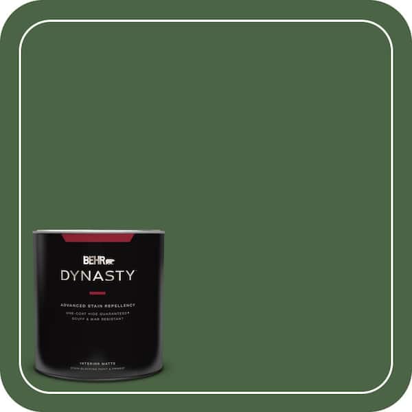 BEHR DYNASTY 1 qt. #S400-7 Deep Viridian Matte Interior Stain-Blocking Paint and Primer