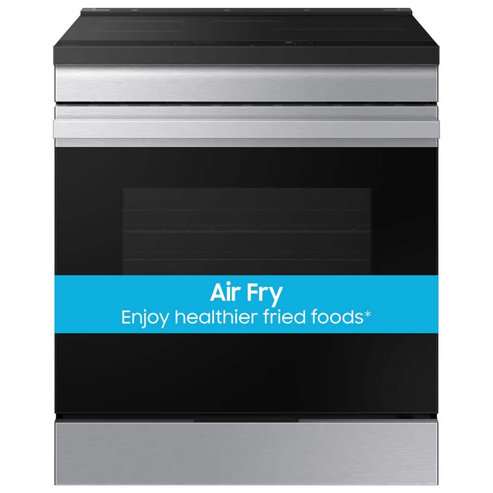 Bespoke 30 in. 6.3 cu.ft. 4 Burner Element Smart Slide-In Induction Range w