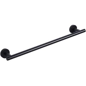 20 in. Wall Mounted Single Towel Bar in Matte Black