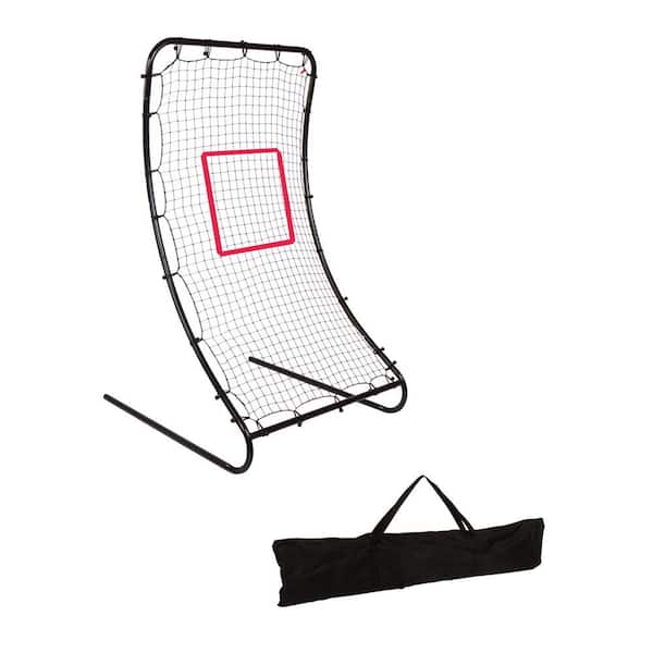 Trademark Innovations 6 ft. Football Infinity Pitchback Return Practice Training Sports Screen with Strike Zone and Stakes