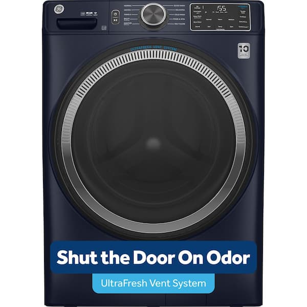 4.8 cu. ft. Smart Sapphire Blue Front Load Washer with OdorBlock UltraFresh Vent System and Sanitize with Oxi