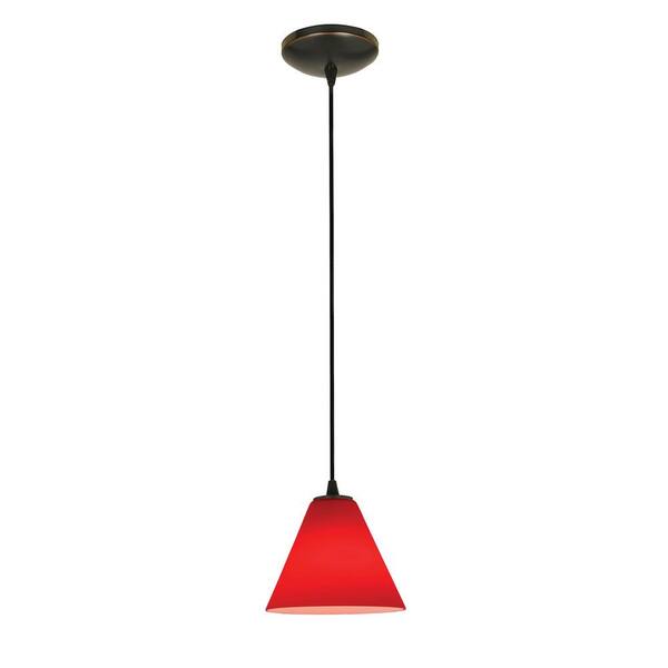 Access Lighting Martini 1Light Oil Rubbed Bronze Shaded Pendant Light