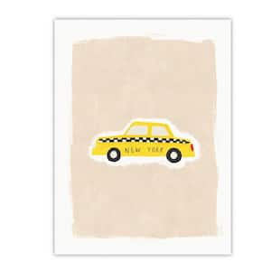 NYC Taxi Gallery-Wrapped Canvas Wall Art Unframed Abstract Art Print 40 in. x 30 in.
