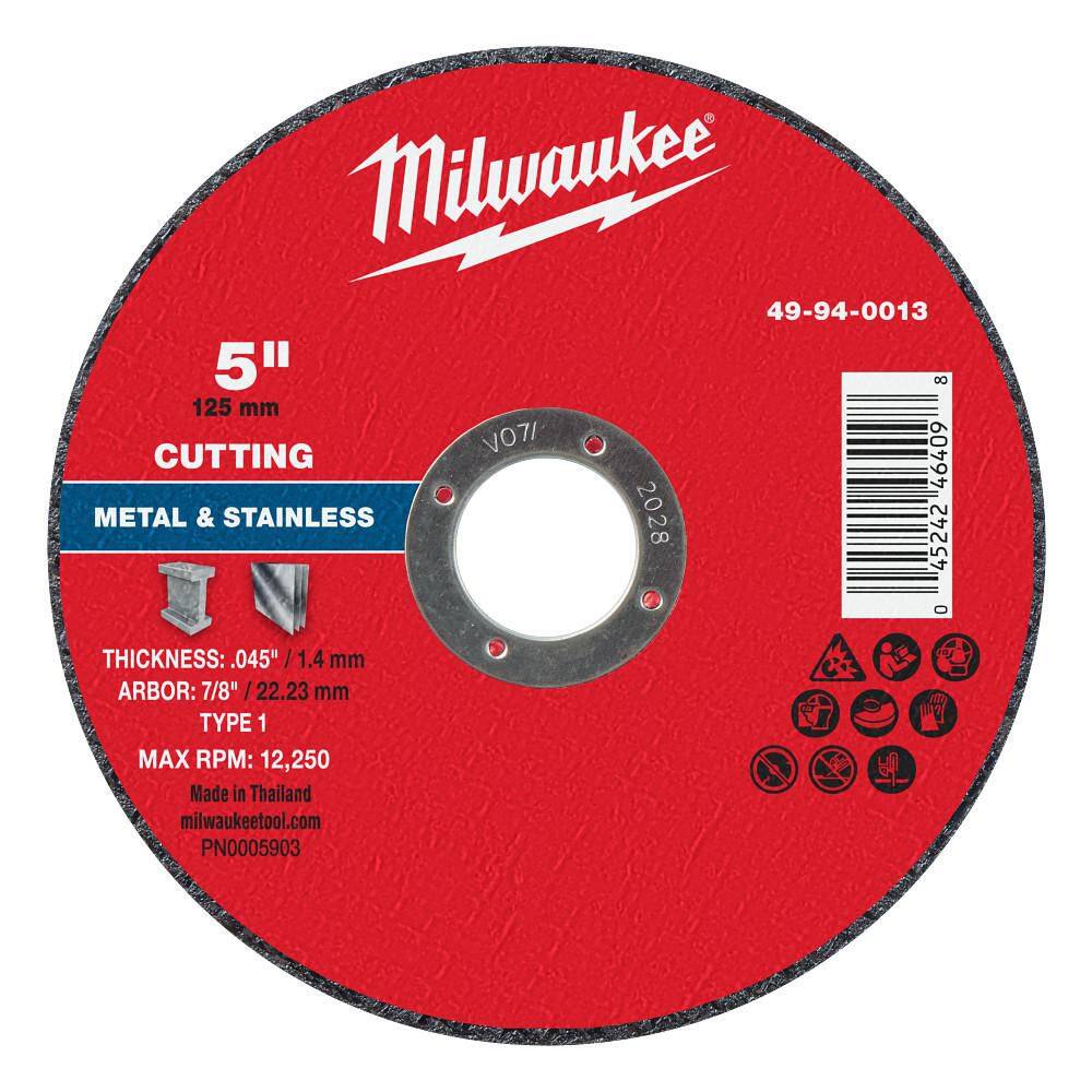 5 in. x. 045 in. x 7/8 in. Metal Cut Off Wheel-Type 1 price history on PriceWatchPro
