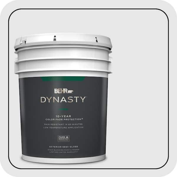 BEHR DYNASTY 5 gal. #PR-W09 Nimbus Cloud Semi-Gloss Exterior Stain-Blocking Paint & Primer