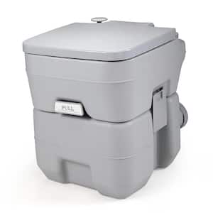 5 Gal. Gray Portable Toilet for Travel Camping