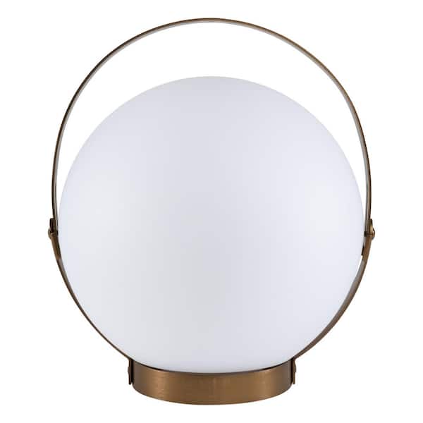 ALLSOP 9.4 in. Moonrise Table Lamp/Lantern - Deep Bronze