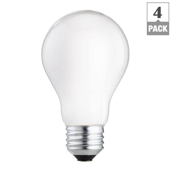 Philips 60-Watt Equivalent A19 Halogen Dimmable Long Life Light Bulb (4-Pack)