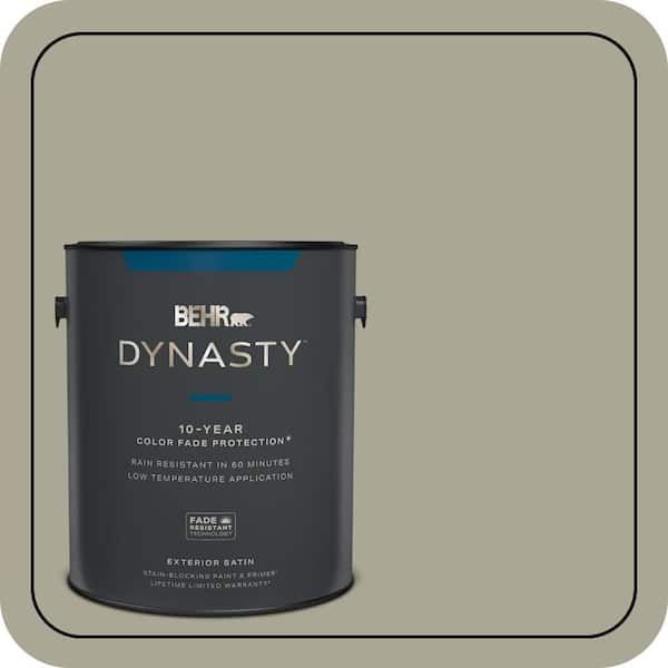 BEHR DYNASTY 1 gal. #N350-4 Jungle Camouflage Satin Enamel Exterior Stain-Blocking Paint & Primer