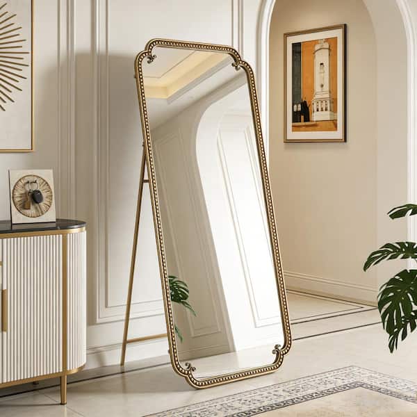 dressing mirror frame design Amazon.com: BOLEN 65x22 Full Length Mirror with Wood Frame and Metal  Holder, Large Rectangle Dressing Mirror Floor Mirror, HD and  Explosion-Proof Silver Mirror, Standing Hanging or Leaning Wall(Black) :  Home & Kitchen