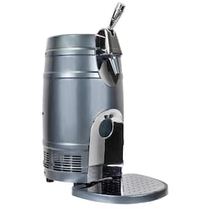 5L Mini Keg Beer Cooler with Dual Taps, Includes 110 Volt and 12 Volt Power Cords