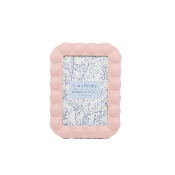 Frame 4 x 6 Pink Ceramic Infinity Dot Picture Frame