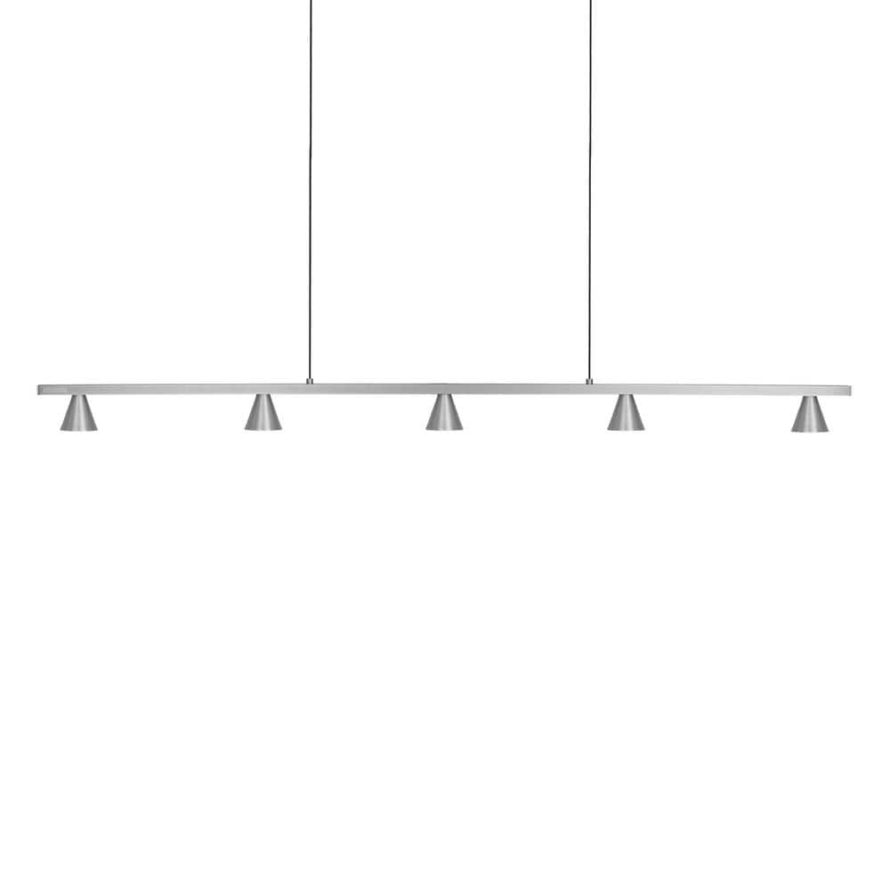 Elegante 47'' Brushed Nickel LED Kitchen Island Linear Pendant