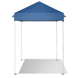 5 ft. x 5 ft. Blue Straight Leg Pop-Up Canopy