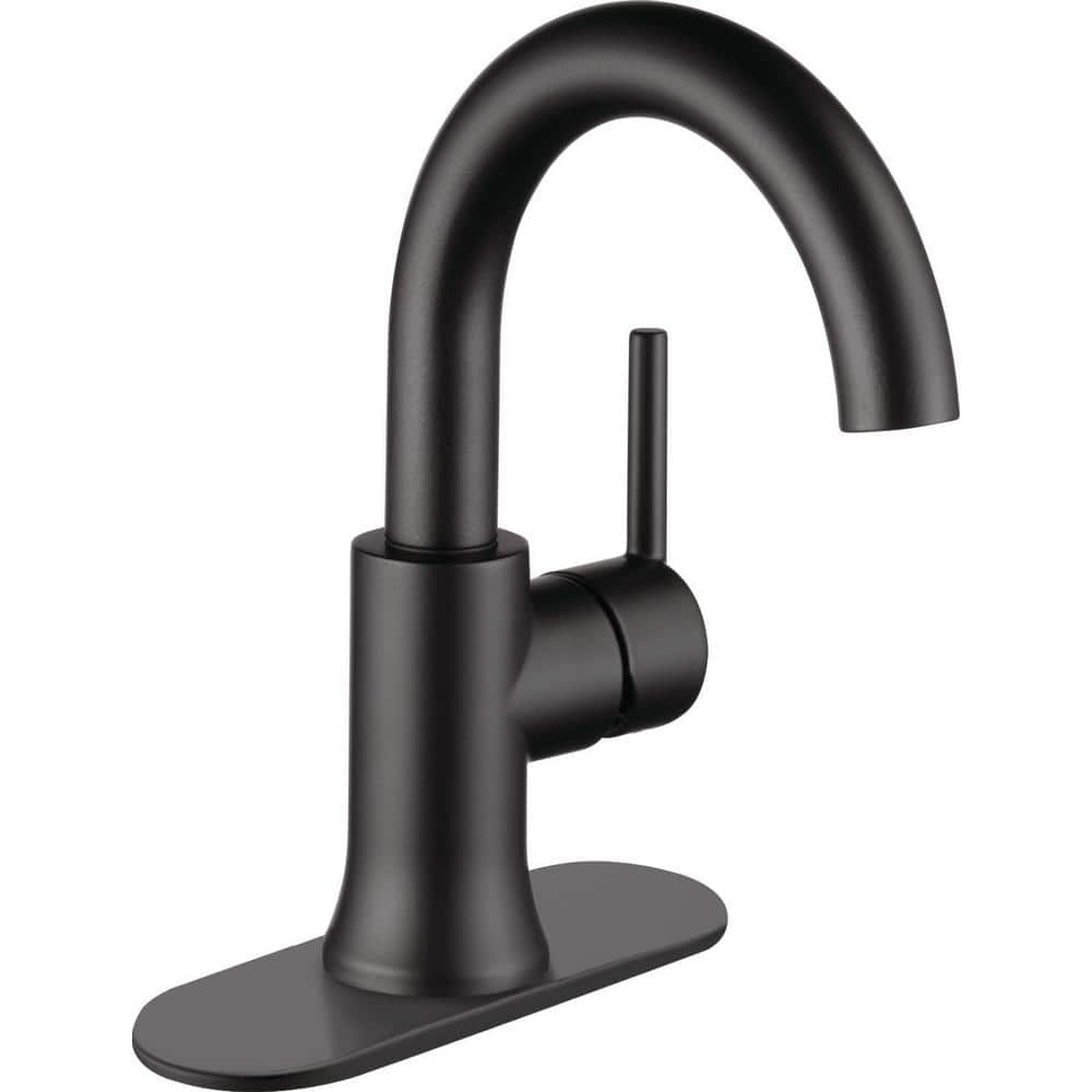 Elegant Modern Bronze Single Hole Bathroom Faucet with ADA Compliance