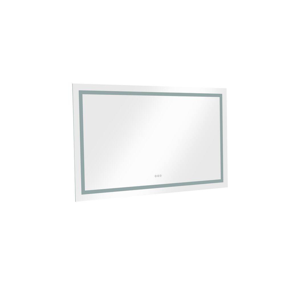 24 in. W x 36 in. H Small Rectangular Frameless Dimmable Anti-Fog Wall LED Bathroom Vanity Mirror in White price history on PriceWatchPro