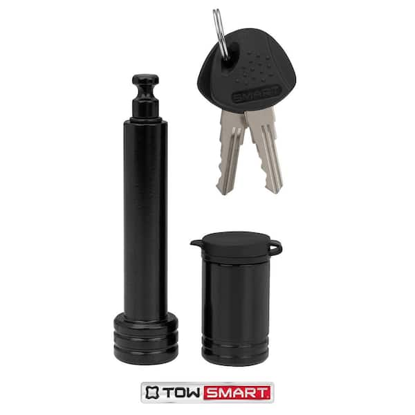 TowSmart 2.75 in. Stainless Barrel Style Receiver Hitch Pin Lock with  Sleeve 734M - The Home Depot