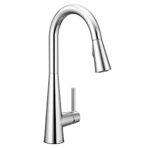 Sleek Single-Handle Pull-Down Sprayer Kitchen Faucet with Reflex and Power Clean in Chrome