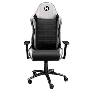 Silver PU Ergonomic Racing Style Gaming Chair