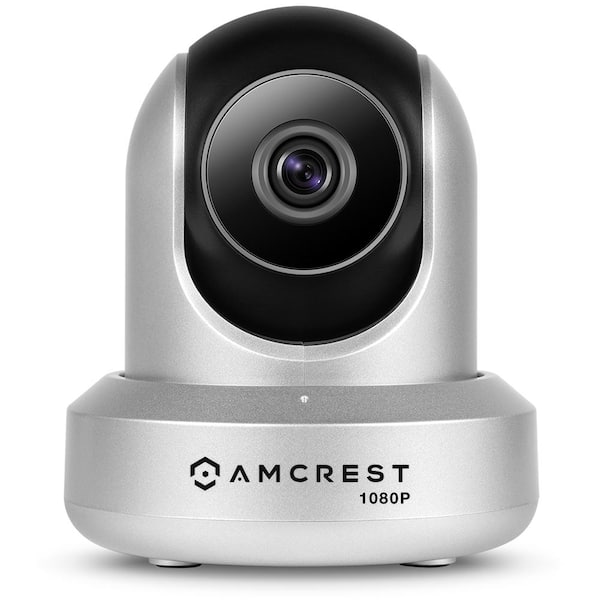 Amcrest ProHD 1080p Wi-Fi Wireless IP Security Camera 1920TVL, Pan/Tilt, Night Vision, 2-Way Audio, Silver