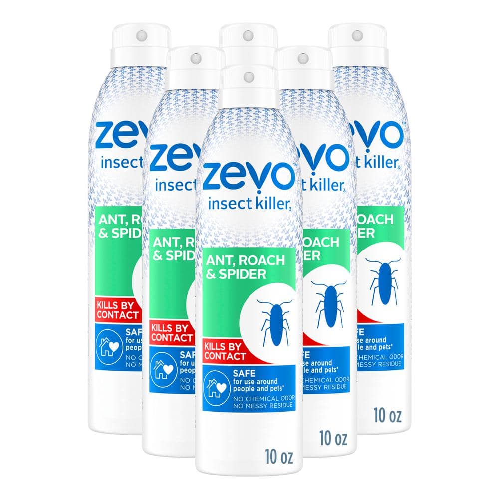 ZEVO 10 oz. Ant, Roach and Spider Insect Killer Aerosol Spray (Multi-Pack 6)