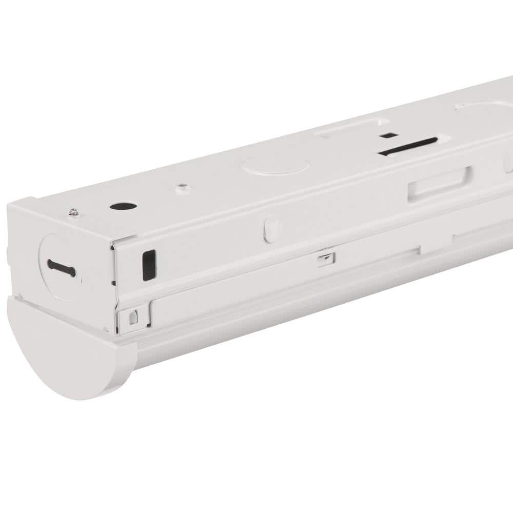 8-Foot White LED Strip Light Fixture with Lens Cover