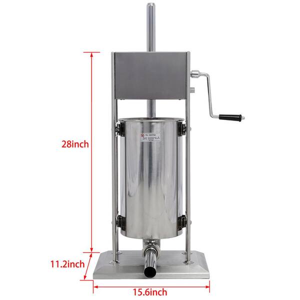 Electric Sausage Stuffer 12L Capacity, Vertical Meat Stuffer Various Speed  Control, Stainless Steel Sausage Filler with 4 Sausage Tubes for Commercial