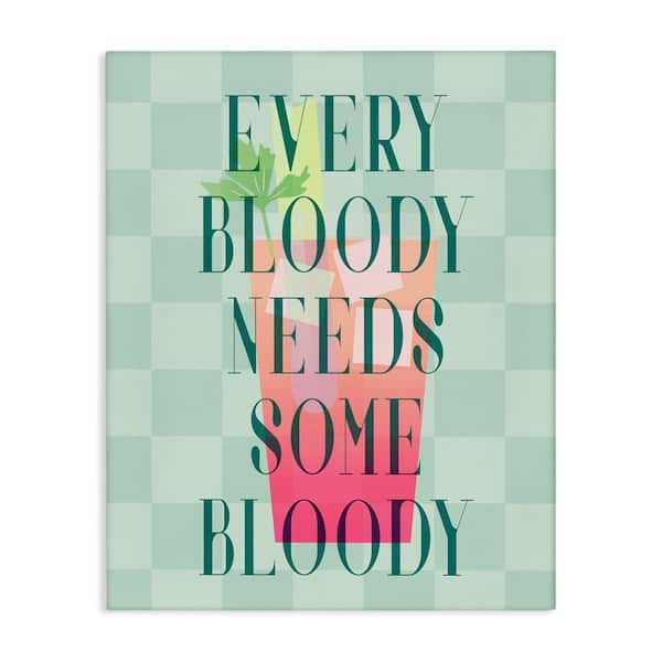 Stupell Industries Bloody Mary Cocktail by Daphne Polselli Unframed Food Graphic Art Print 40 in. x 30 in.