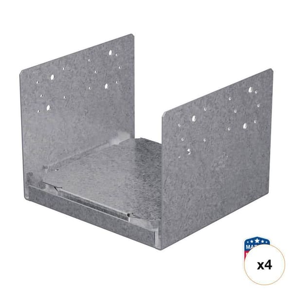 ABU ZMAX Galvanized Adjustable Post Base for 10x10 Nominal Lumber