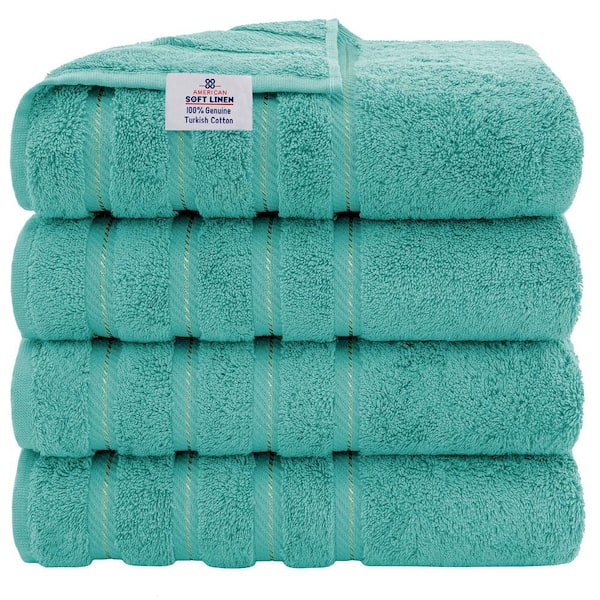 American Soft Linen 100% Turkish Cotton 6 Piece Towel Set - Sage Green