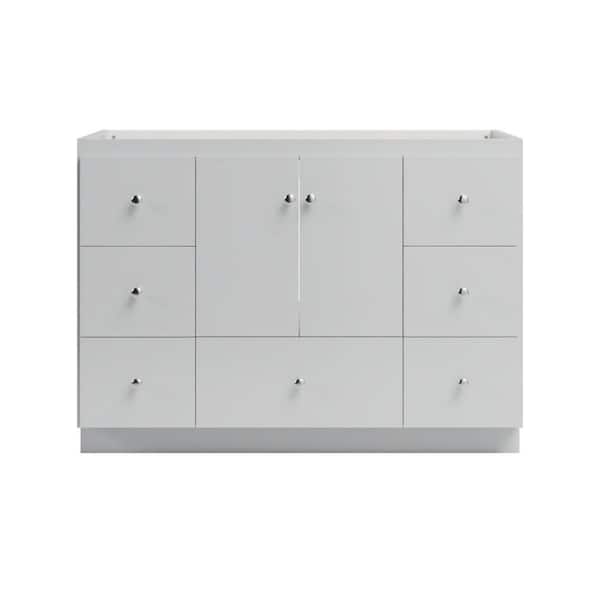 Simplicity by Strasser Slab 48 in. W x 21 in. D x 34.5 in. H Bath Vanity Cabinet without Top in Dewy Morning