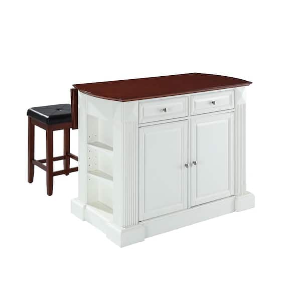 Crosley Furniture Coventry White, Home Depot Kitchen Islands With Stools