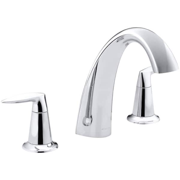 KOHLER Alteo 8 in. 2-Handle High Arc Bathroom Faucet Trim Kit in Polished Chrome (Valve Not Included)