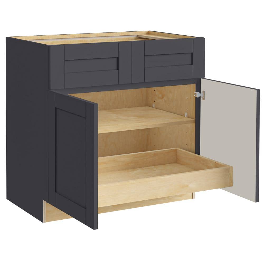 Washington 36 in. W x 24 in. D x 34.5 in. H Assembled Plywood Base Kitchen 