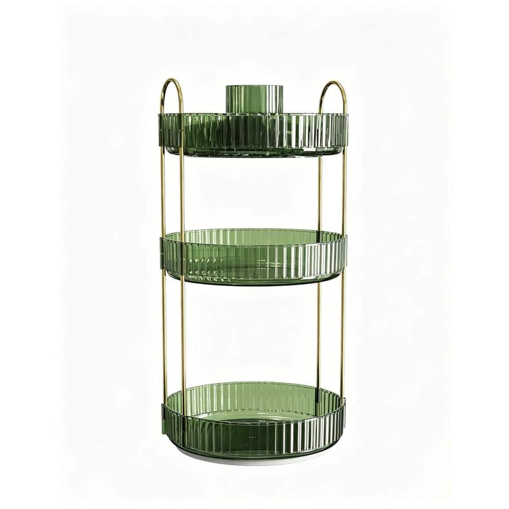 9.5 in. W x 18.5 in H x 9.5 in. D Plastic in Green Over The Toilet Storage 360 Rotating Makeup Organizer price history on PriceWatchPro