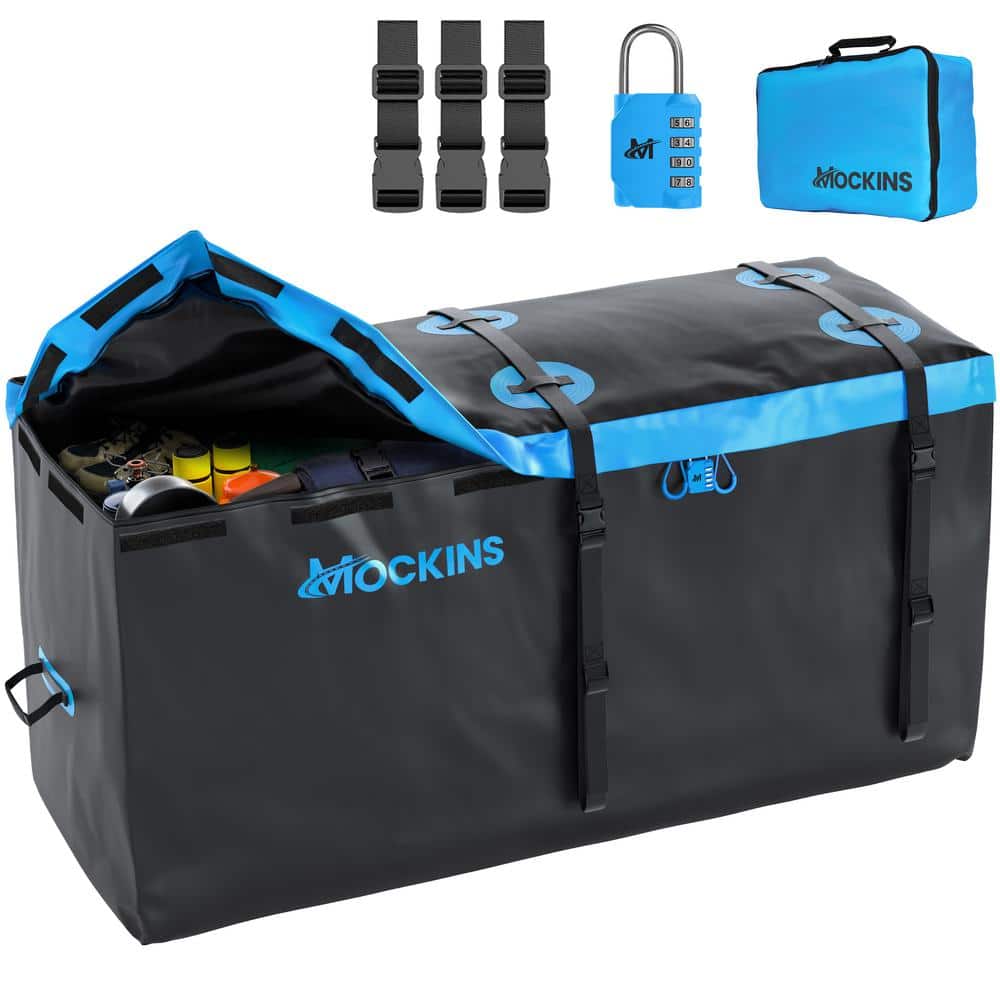 25 cu. ft. Waterproof Cargo Carrier Bag 60 in. x 31 in. x 24 in. Hitch Bag with Lock, Straps and Carry Bag, Blue price history on PriceWatchPro