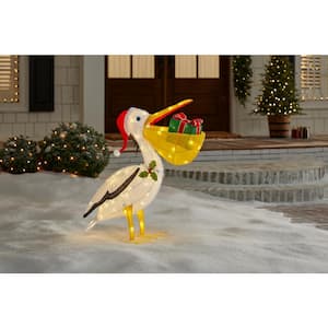 3 ft. LED Pelican Holiday Yard Decoration