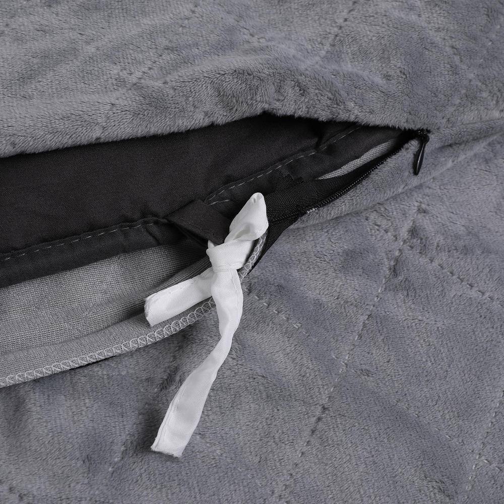 Gray Ultra-Soft Plush Weighted Blanket 60" x 80" - 20 lbs