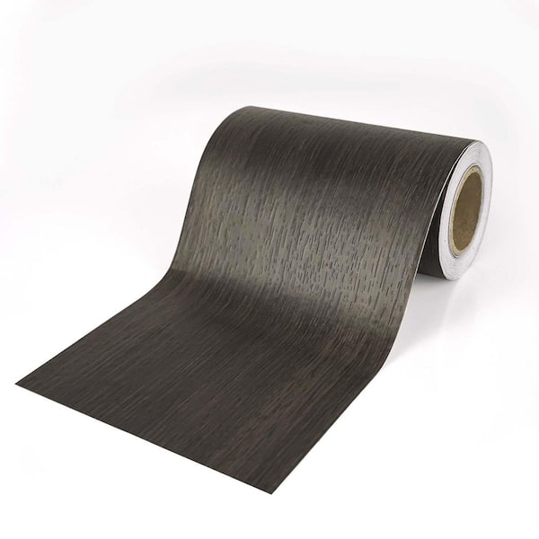 Vintage Dark Brown Wood Grain Peel & Stick Wallpaper Border Self-Adhesive Vinyl Contact Paper for Bedroom, Accent Walls