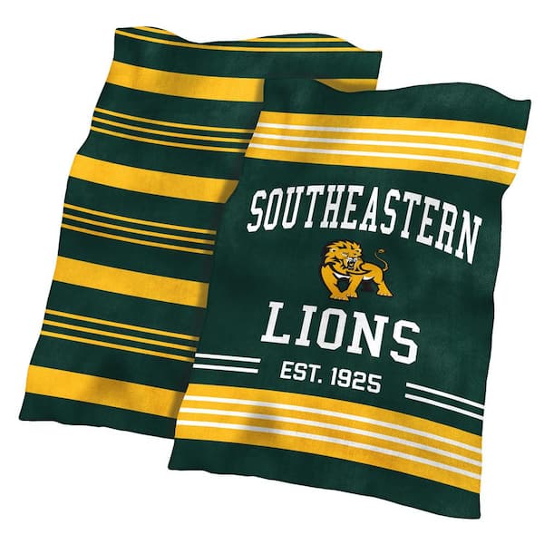 logobrands Southeastern Louisiana Colorblock Plush Polyester Blanket