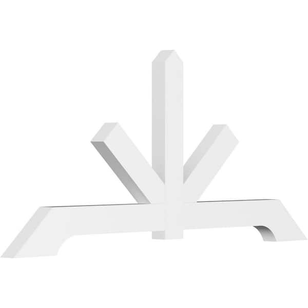 Ekena Millwork Vanguard 96 in. W x 44 in. H x 4 in. D Signature Polyurethane Bracket