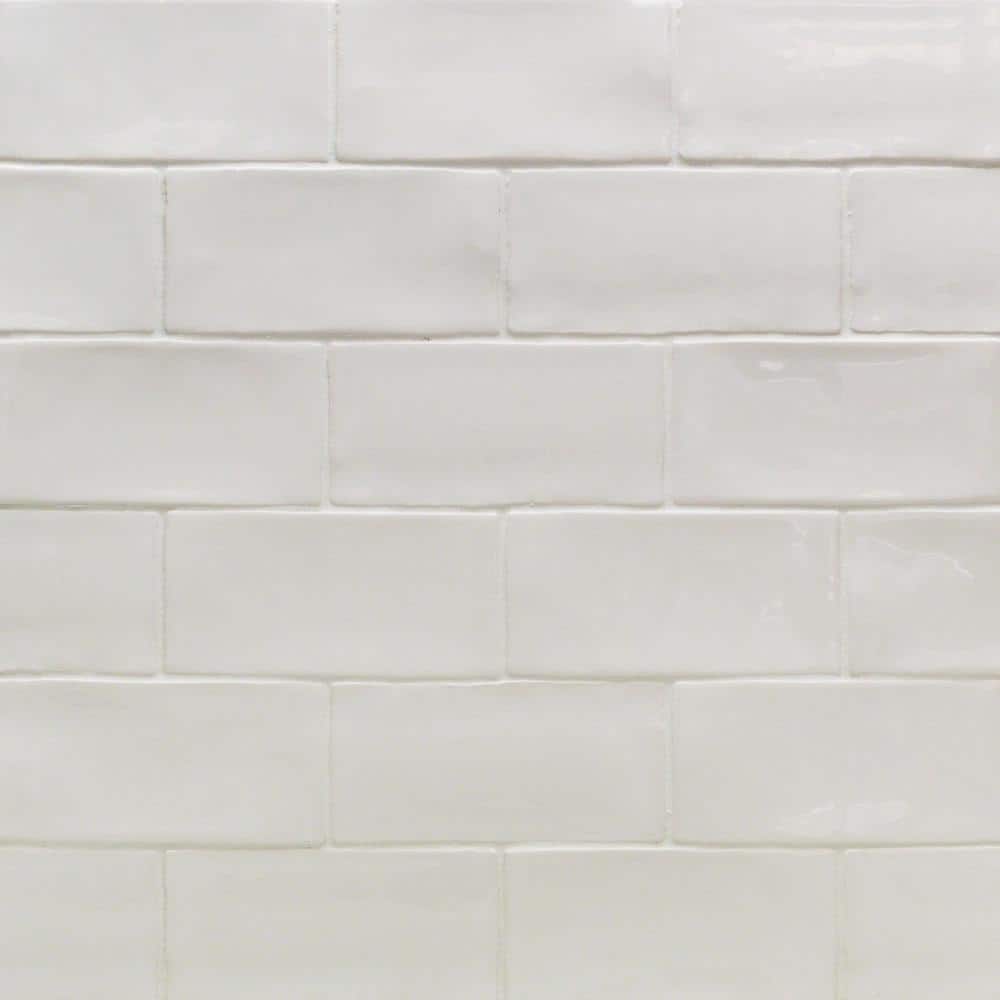 Ivy Hill Tile Catalina White 3 in. x 6 in. Polished Ceramic Subway Wall