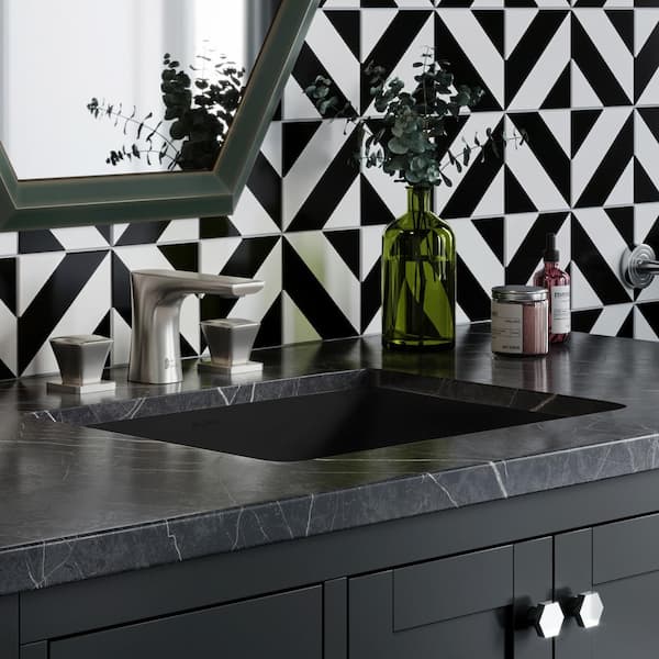 Swiss Madison Plaisir 18.5 in. Rectangle Undermount Bathroom Sink in Matte Black