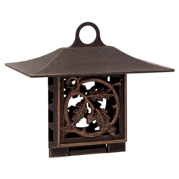 Whitehall Products Oil Rubbed Bronze Oak Leaf Suet Feeder