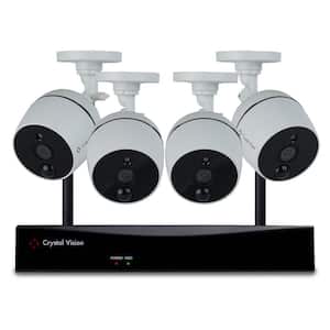 8-Channel Wireless 1080p Full HD 2MP 2TB Hard Drive Surveillance System with 4 Audio Cameras